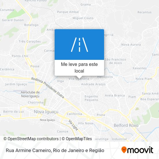 Rua Armine Carneiro mapa