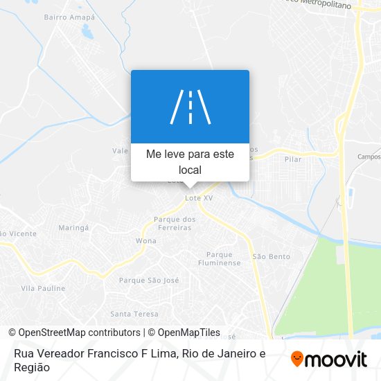 Rua Vereador Francisco F Lima mapa