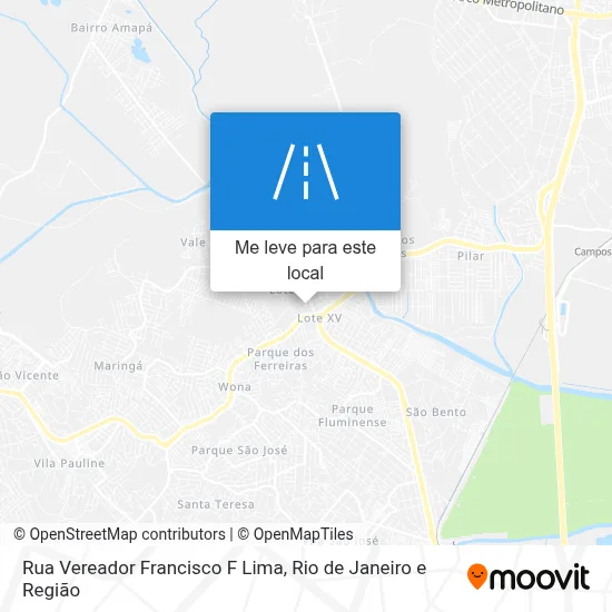 Rua Vereador Francisco F Lima mapa