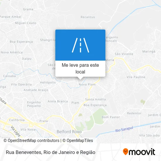 Rua Beneventes mapa