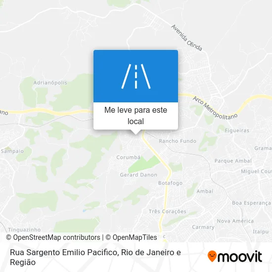 Rua Sargento Emilio Pacifico mapa