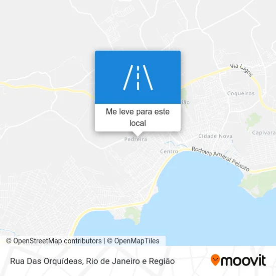 Rua Das Orquídeas mapa
