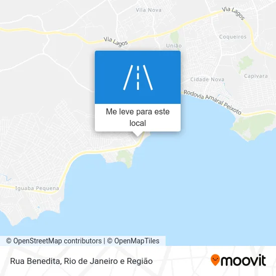Rua Benedita mapa