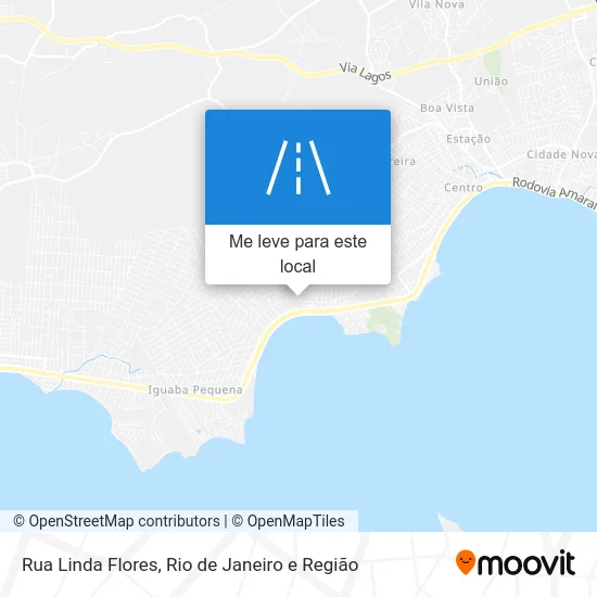 Rua Linda Flores mapa