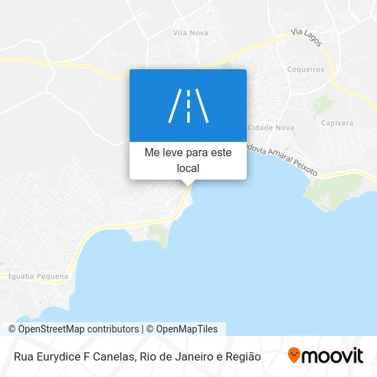 Rua Eurydice F Canelas mapa