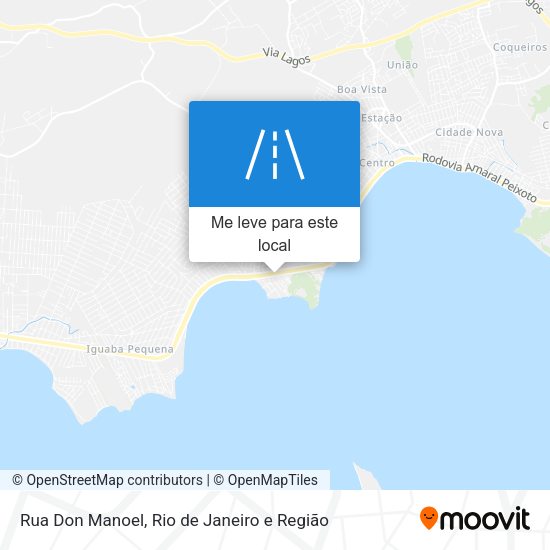 Rua Don Manoel mapa