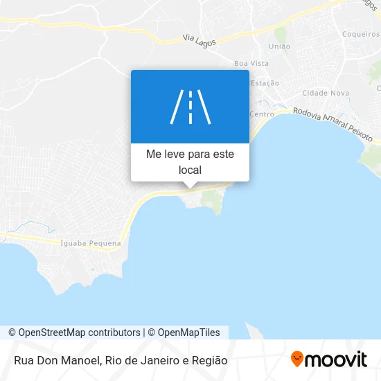 Rua Don Manoel mapa