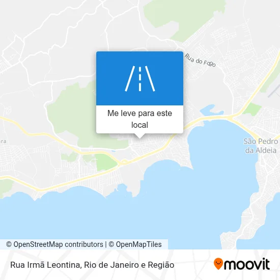 Rua Irmã Leontina mapa