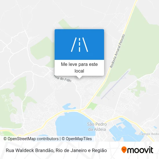 Rua Waldeck Brandão mapa