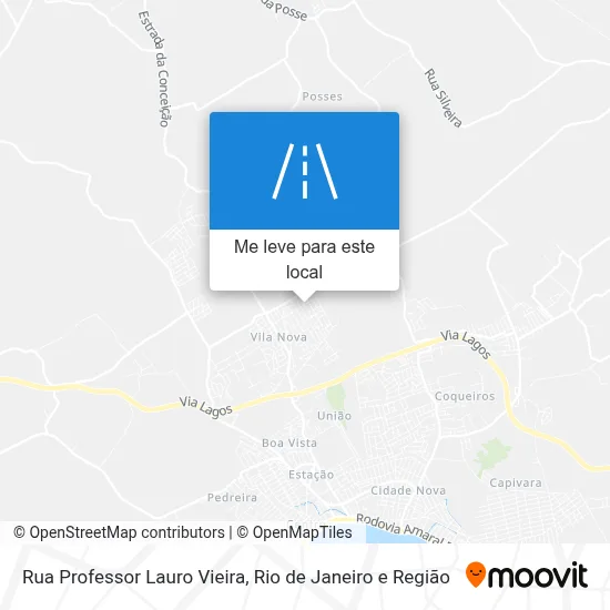 Rua Professor Lauro Vieira mapa