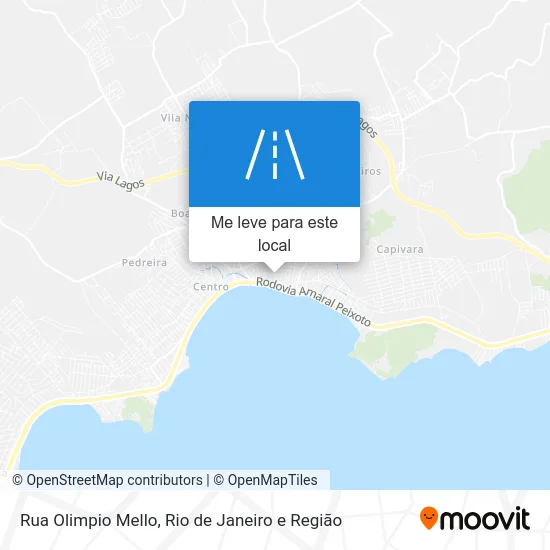 Rua Olimpio Mello mapa