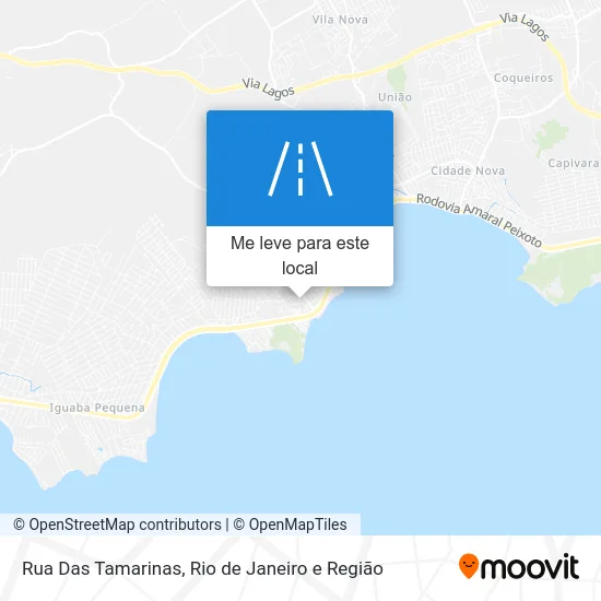 Rua Das Tamarinas mapa