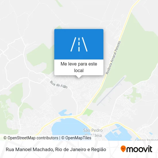 Rua Manoel Machado mapa