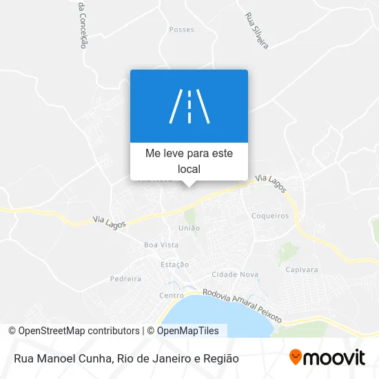 Rua Manoel Cunha mapa