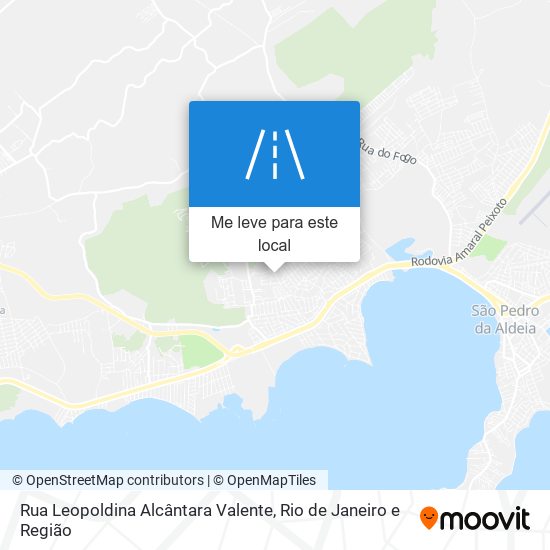 Rua Leopoldina Alcântara Valente mapa