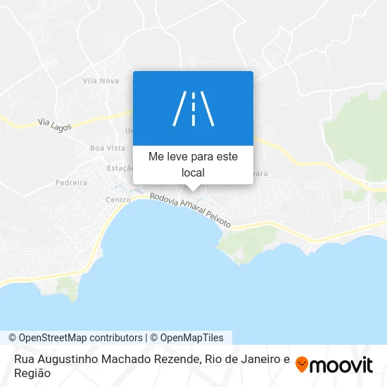 Rua Augustinho Machado Rezende mapa