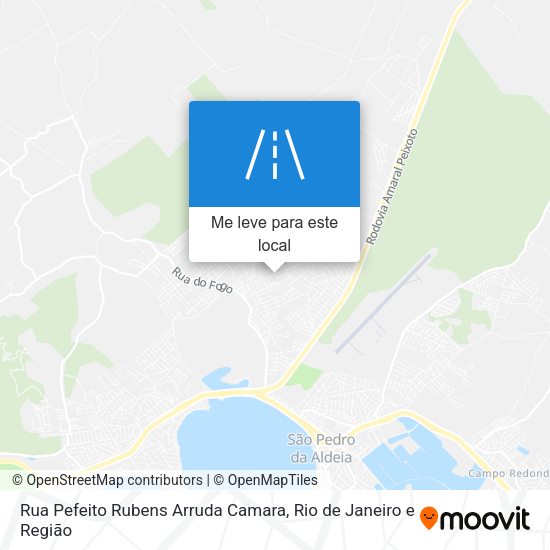Rua Pefeito Rubens Arruda Camara mapa