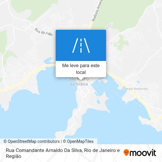 Rua Comandante Arnaldo Da Silva mapa