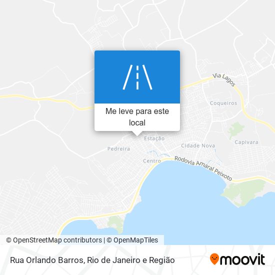 Rua Orlando Barros mapa