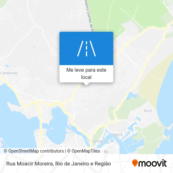 Rua Moacir Moreira mapa