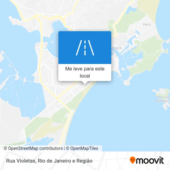 Rua Violetas mapa