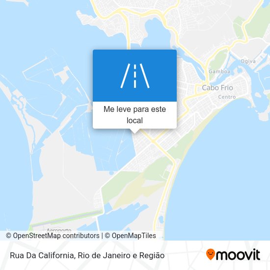 Rua Da California mapa
