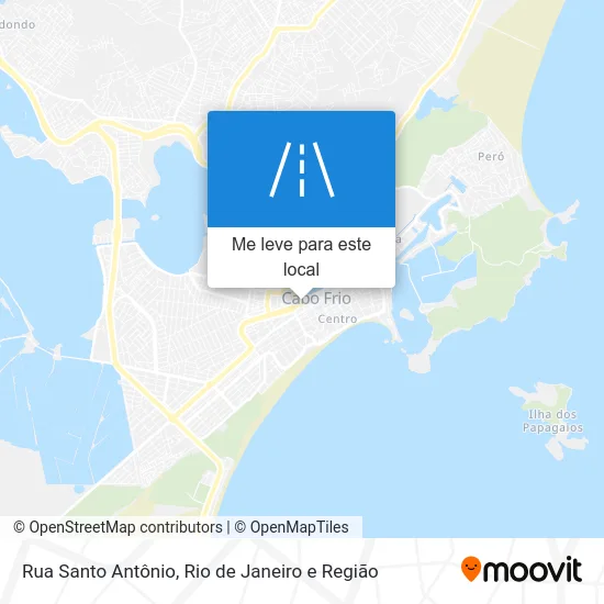 Rua Santo Antônio mapa