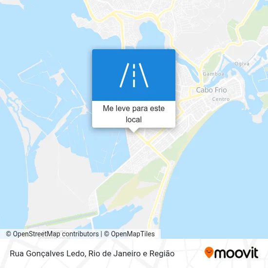 Rua Gonçalves Ledo mapa