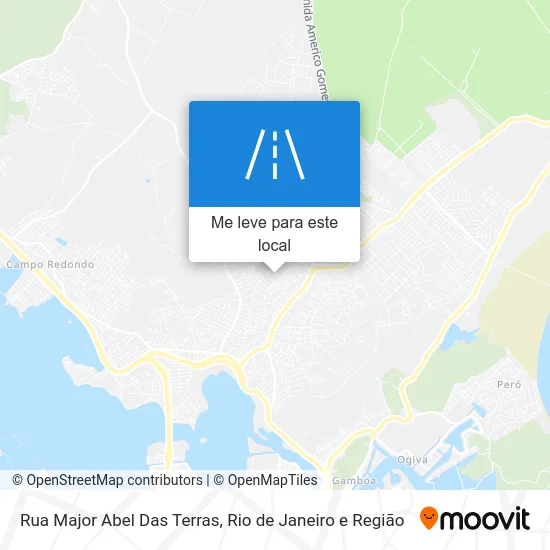 Rua Major Abel Das Terras mapa