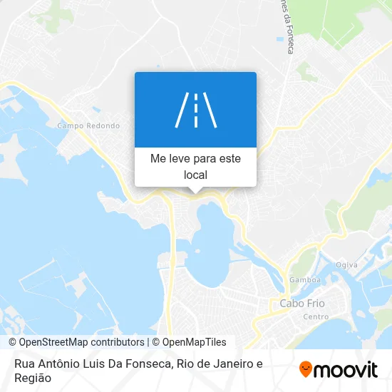 Rua Antônio Luis Da Fonseca mapa