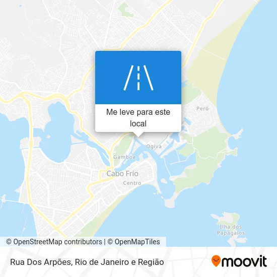 Rua Dos Arpões mapa