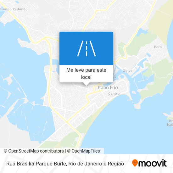 Rua Brasilia Parque Burle mapa