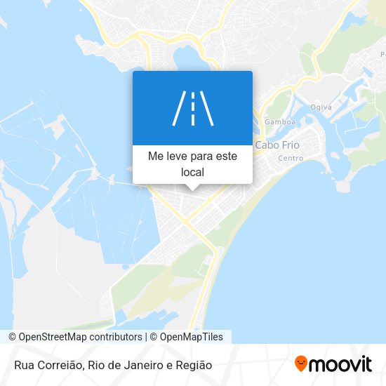 Rua Correião mapa