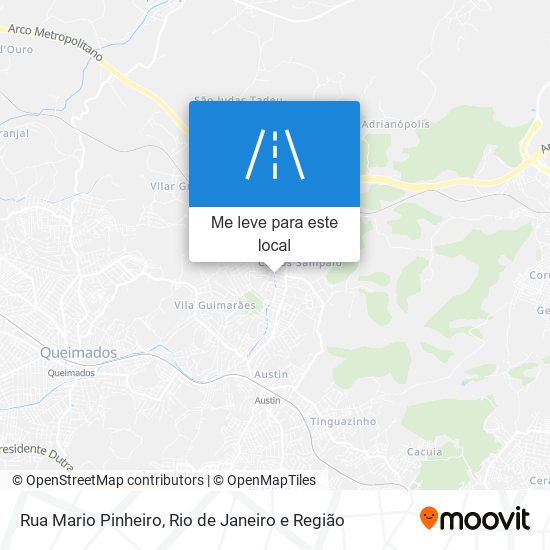 Rua Mario Pinheiro mapa