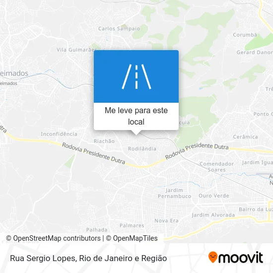 Rua Sergio Lopes mapa