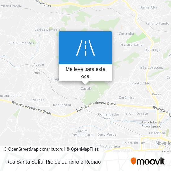 Rua Santa Sofia mapa