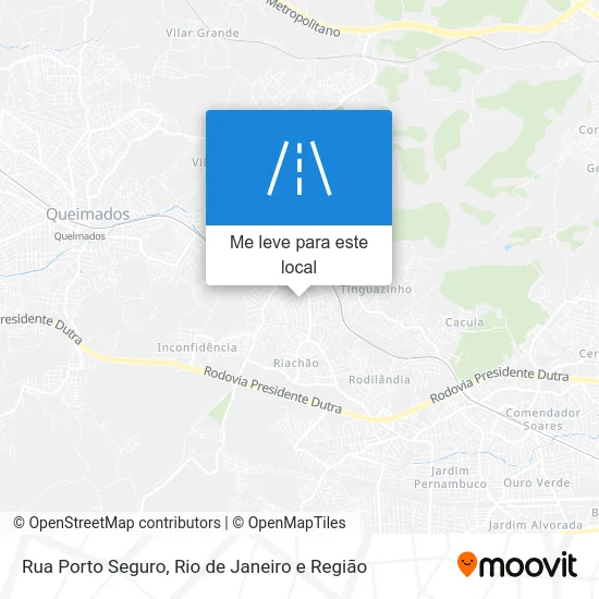 Rua Porto Seguro mapa