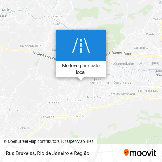 Rua Bruxelas mapa