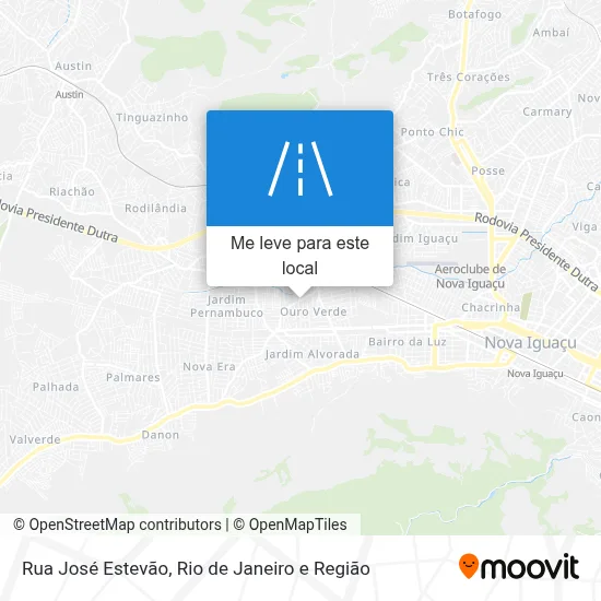 Rua José Estevão mapa