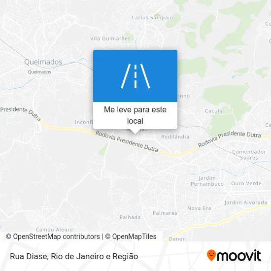 Rua Diase mapa