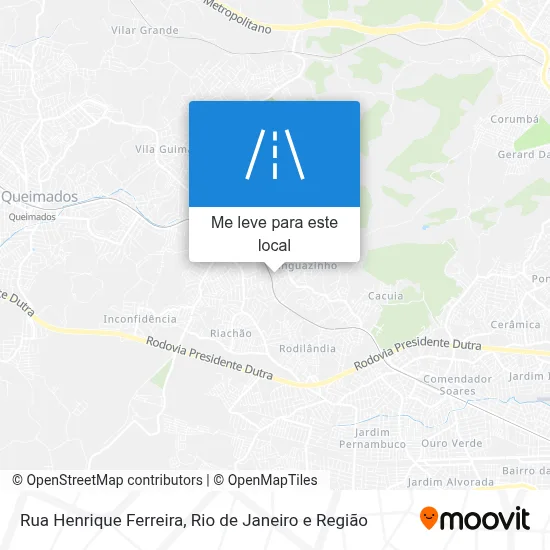 Rua Henrique Ferreira mapa
