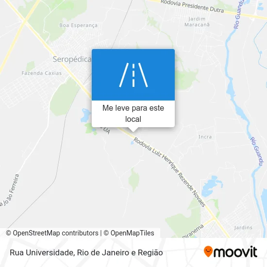Rua Universidade mapa