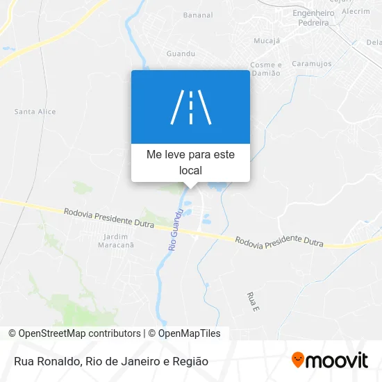 Rua Ronaldo mapa