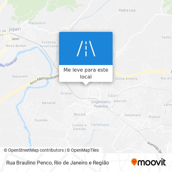 Rua Braulino Penco mapa