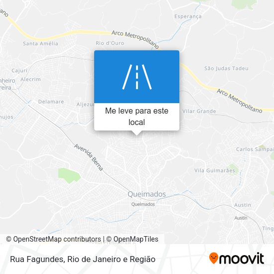 Rua Fagundes mapa