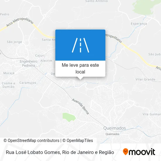 Rua Losé Lobato Gomes mapa
