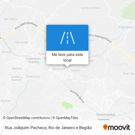 Rua Joãquim Pacheco mapa
