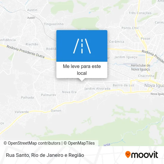 Rua Santo mapa