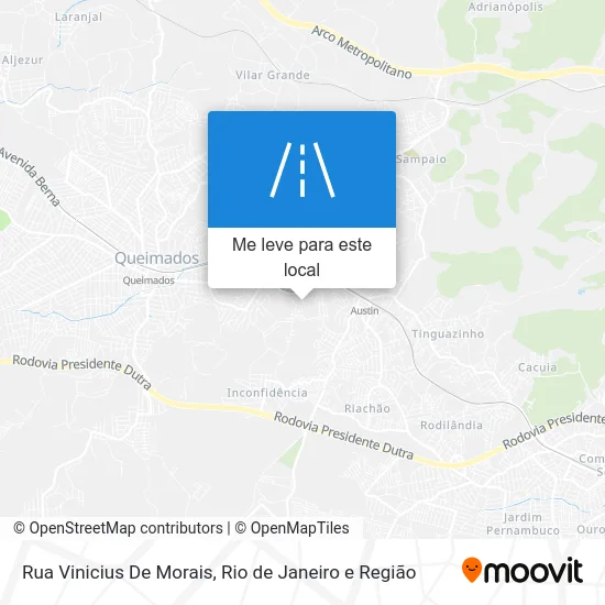 Rua Vinicius De Morais mapa