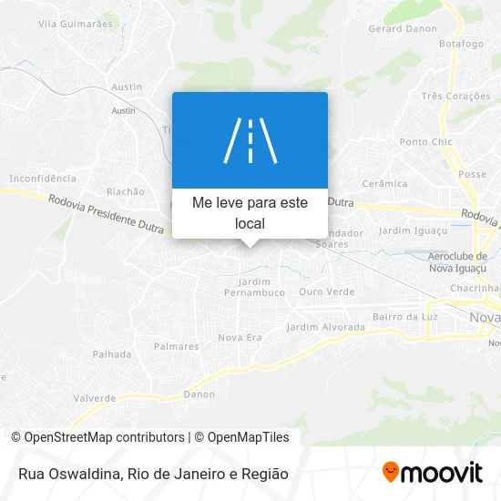 Rua Oswaldina mapa